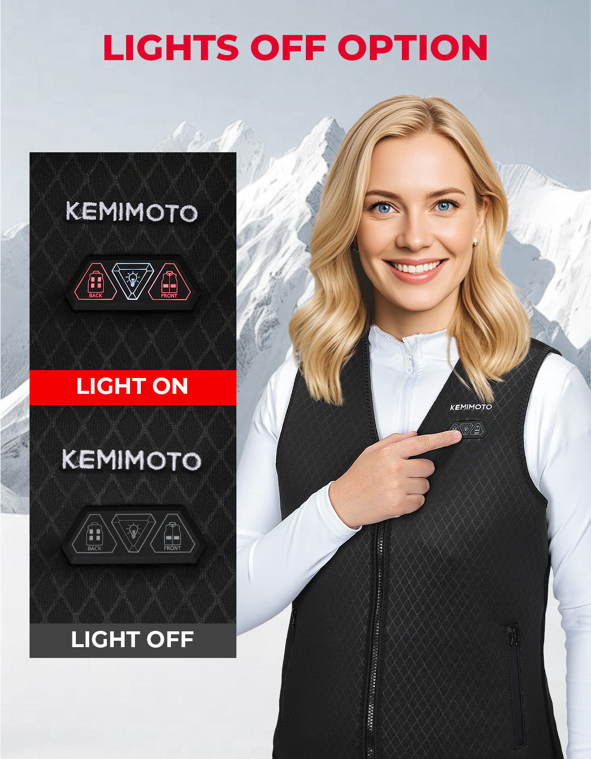 Women’s 6-Zone Heated Vest （Battery Not Included）