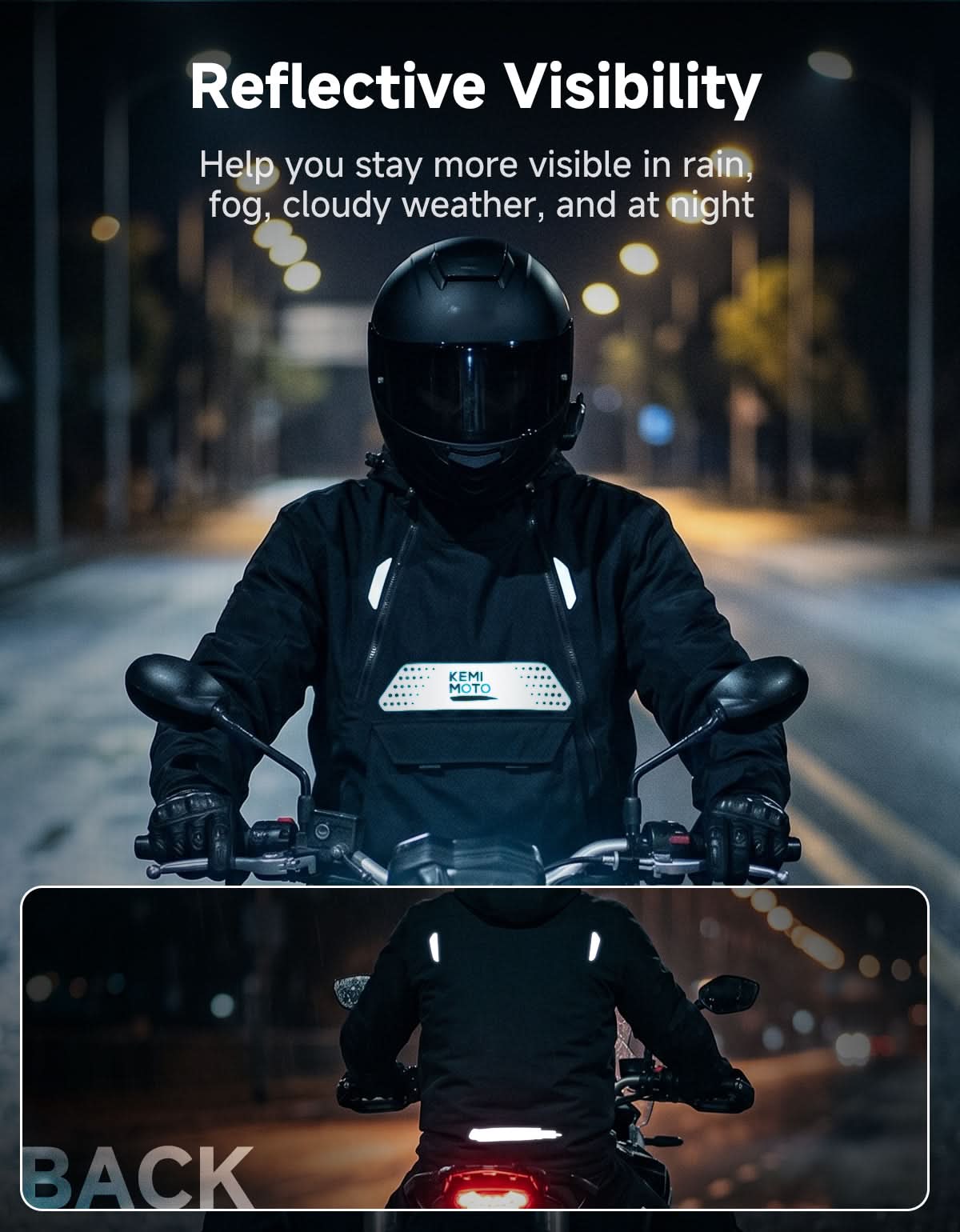 3-in-1 Detachable Liner CE Armor Motorcycle Jacket