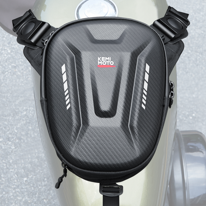 Motorcycle Tank Bag, 12L EVA Hard Shell Thigh Bag - Kemimoto
