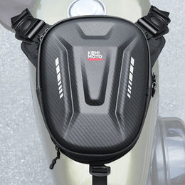 Motorcycle Tank Bag, 12L EVA Hard Shell Thigh Bag - Kemimoto