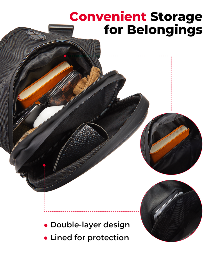 Motorcycle Tank Bag, 12L EVA Hard Shell Thigh Bag - Kemimoto
