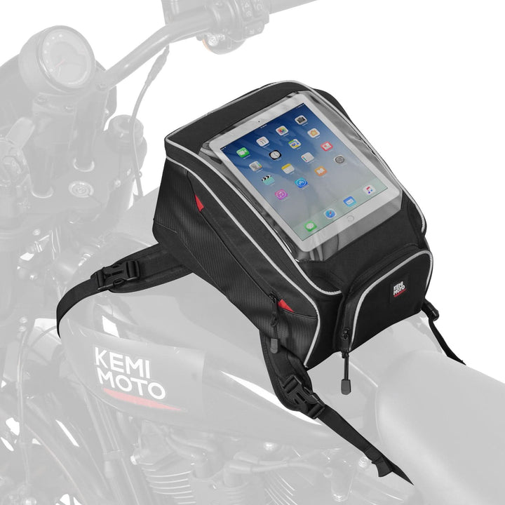 Motorcycle Tank Bag with Waterproof Cover for Most Motorcycles - Kemimoto