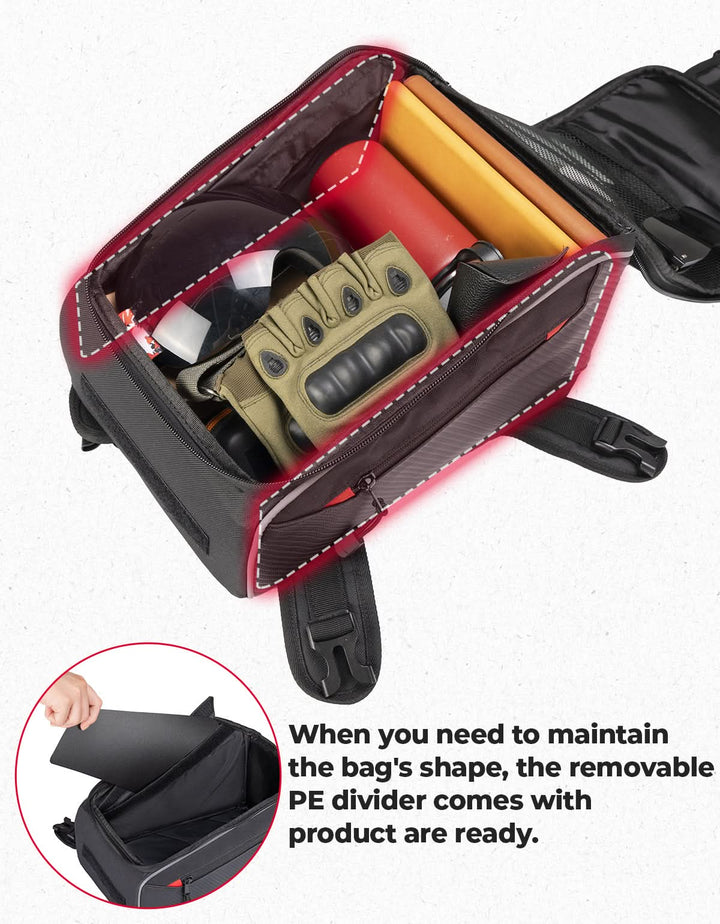 Motorcycle Tank Bag with Waterproof Cover for Most Motorcycles - Kemimoto