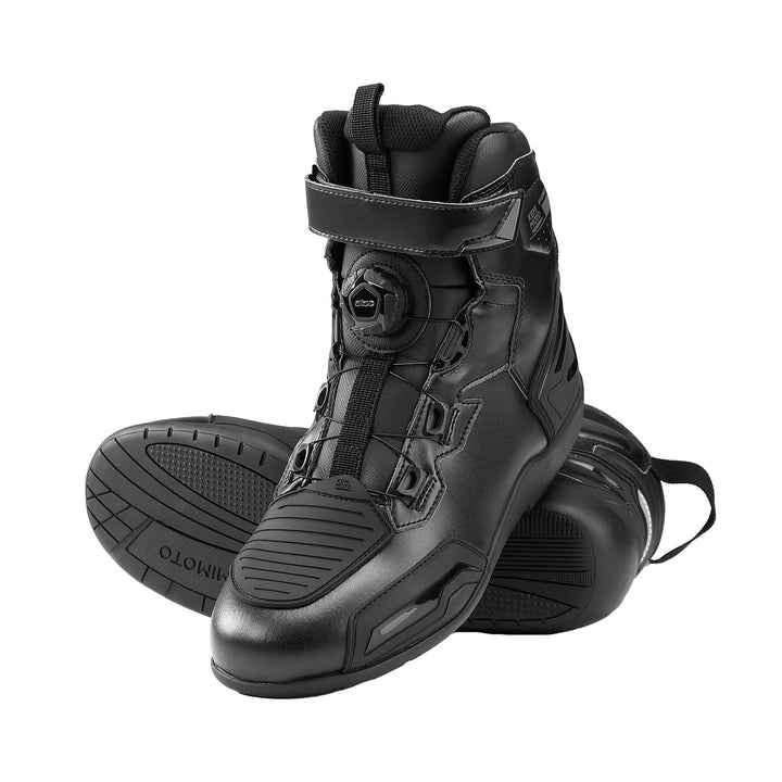 Men's Motorcycle Boots with Quick-Release ATOP Knob - Kemimoto