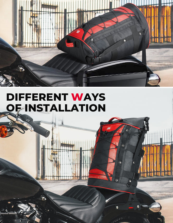 Motorcycle 30L Travel Backpack for Sportster Softail Dyna Touring - Kemimoto