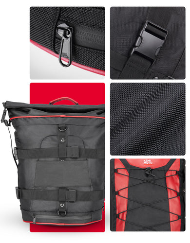 Motorcycle 30L Travel Backpack for Sportster Softail Dyna Touring - Kemimoto