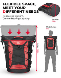 Motorcycle 30L Travel Backpack for Sportster Softail Dyna Touring - Kemimoto