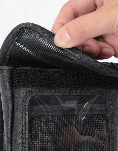 Magnetic PU Leather Motorcycle Tank Phone Bag, 6.9 Inch - Kemimoto