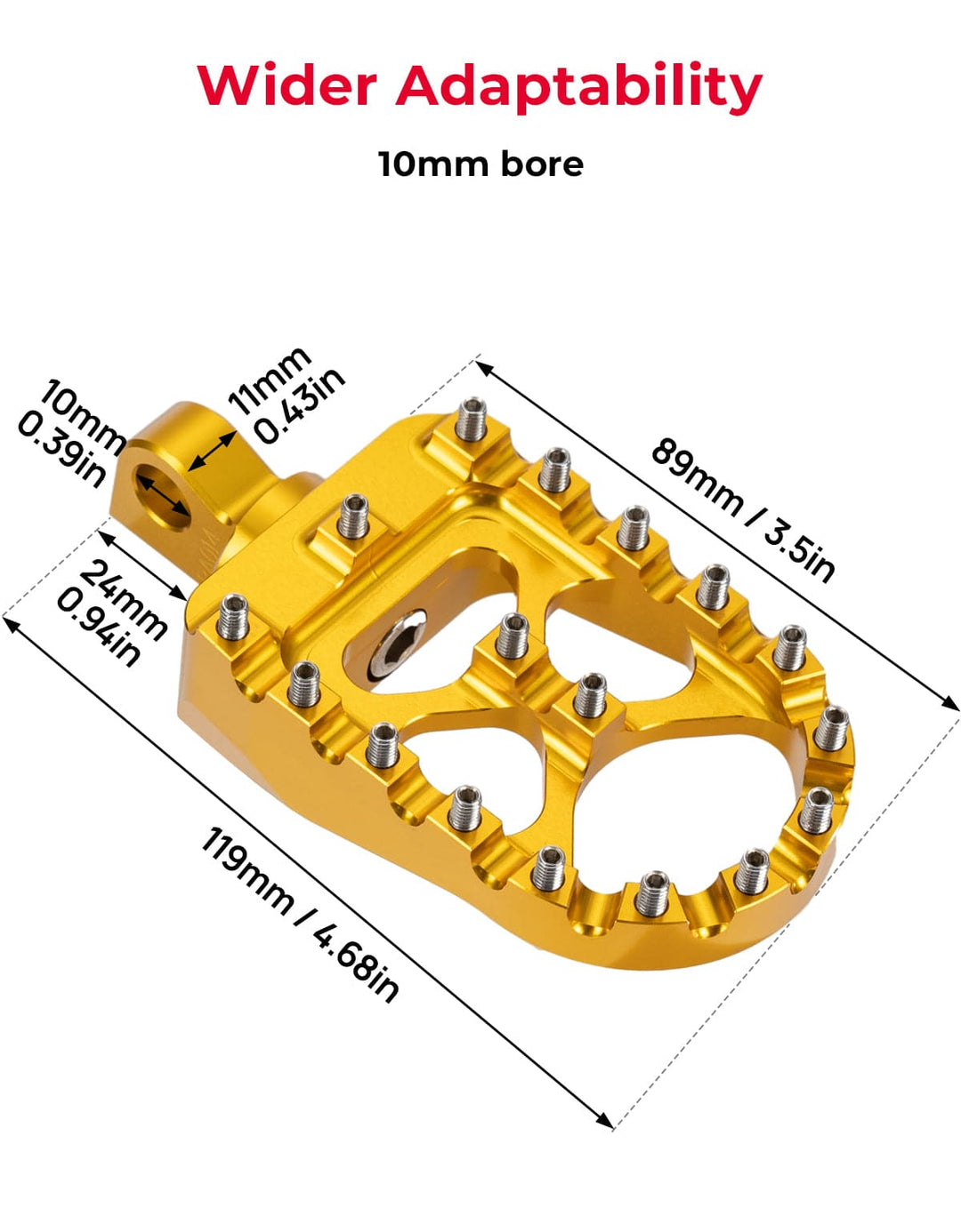 Foot Pegs for Dyna 1993-2017, Sportster 2000-2017, Iron 883 2009-2017 - Kemimoto