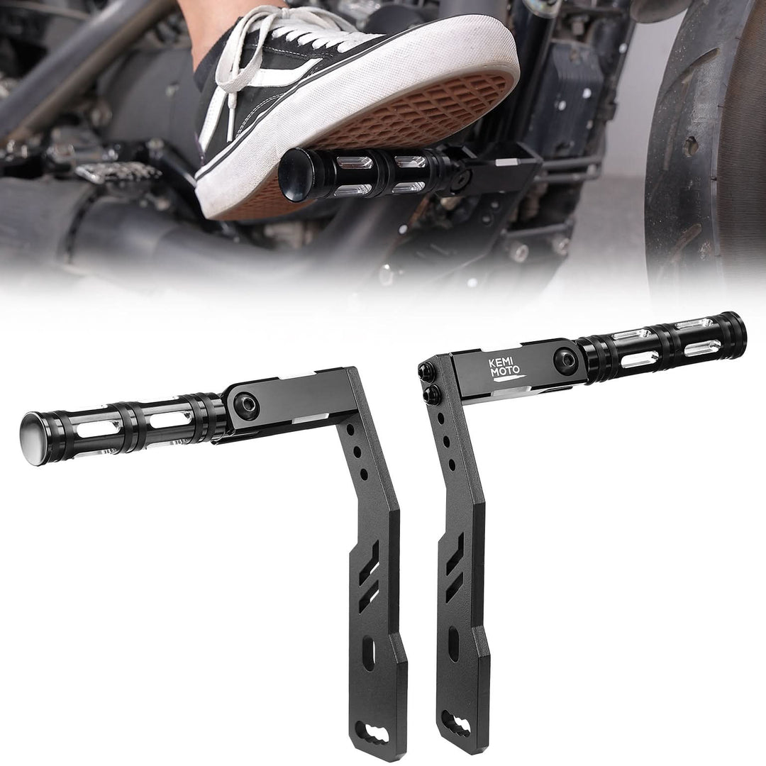 Highway Pegs Adjustable Foot Pegs Mount Kit for Sportster 883 1200 Iron 883 - Kemimoto