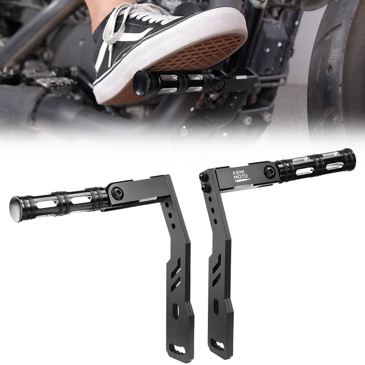 Highway Pegs Adjustable Foot Pegs Mount Kit for Sportster 883 1200 Iron 883 - Kemimoto