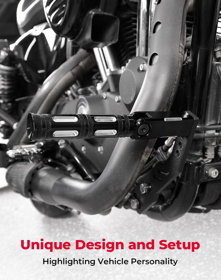 Highway Pegs Adjustable Foot Pegs Mount Kit for Sportster 883 1200 Iron 883 - Kemimoto