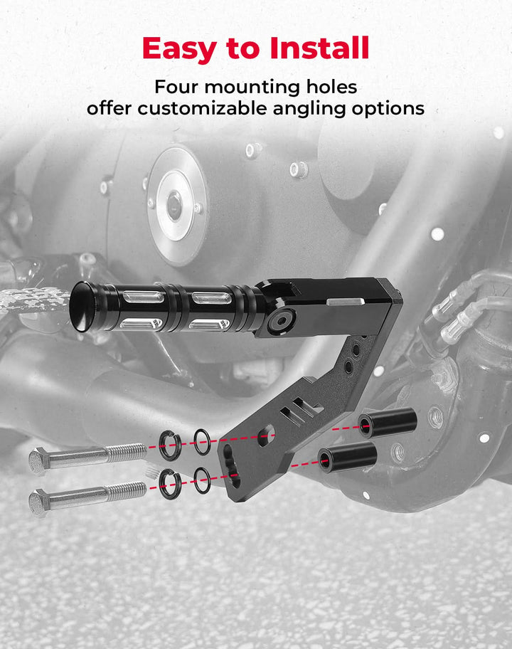 Highway Pegs Adjustable Foot Pegs Mount Kit for Sportster 883 1200 Iron 883 - Kemimoto