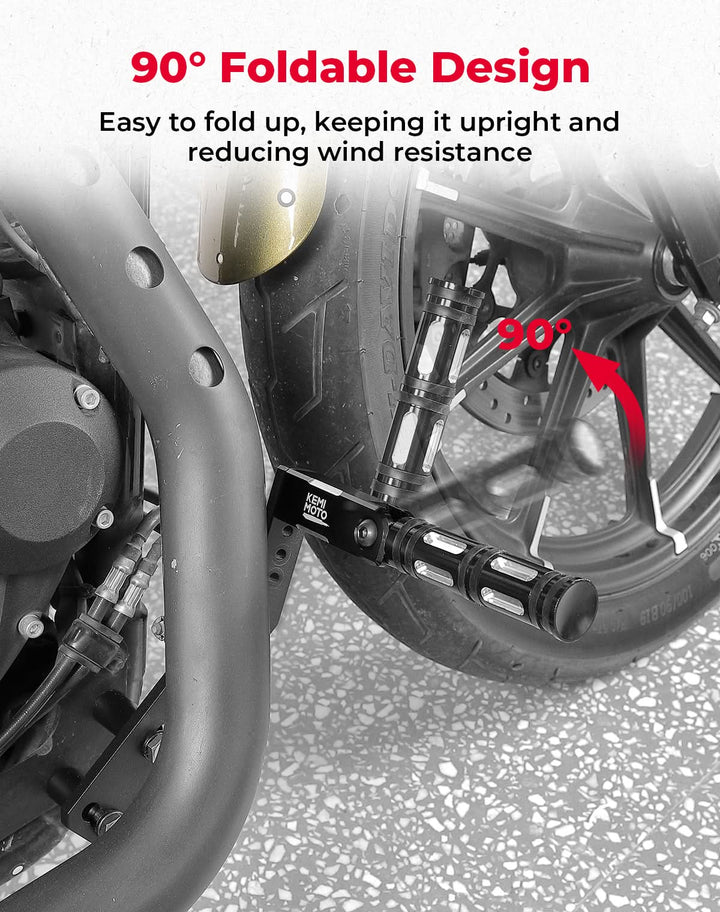 Highway Pegs Adjustable Foot Pegs Mount Kit for Sportster 883 1200 Iron 883 - Kemimoto