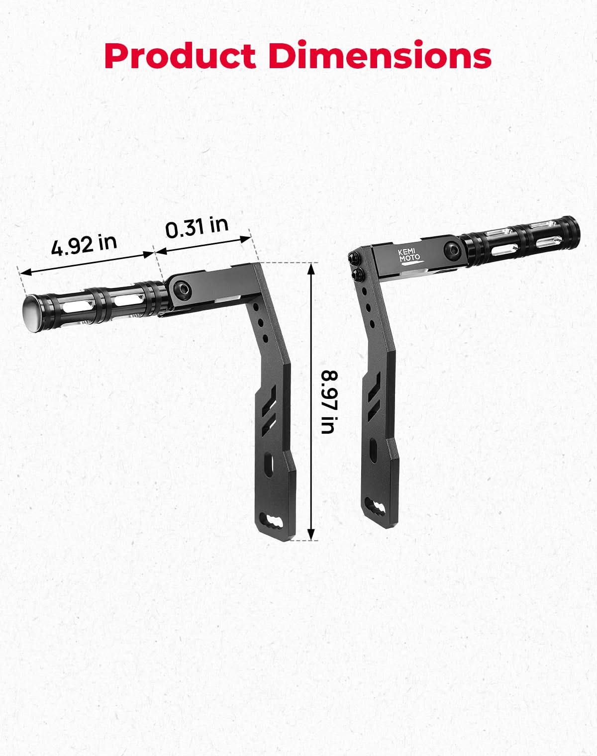 Highway Pegs Adjustable Foot Pegs Mount Kit for Sportster 883 1200 Iron 883 - Kemimoto