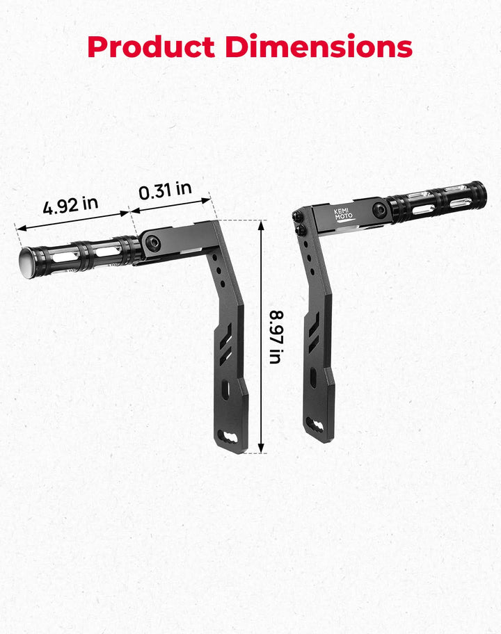 Highway Pegs Adjustable Foot Pegs Mount Kit for Sportster 883 1200 Iron 883 - Kemimoto