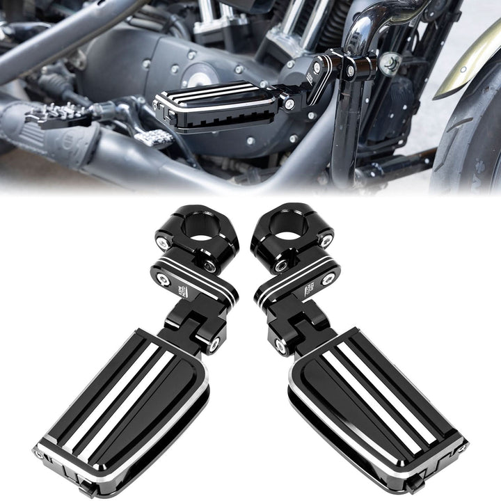 CNC Highway Pegs For 1.25" Motorcycle Engine Guard