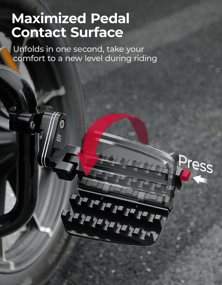 CNC Highway Pegs For 1.25" Motorcycle Engine Guard