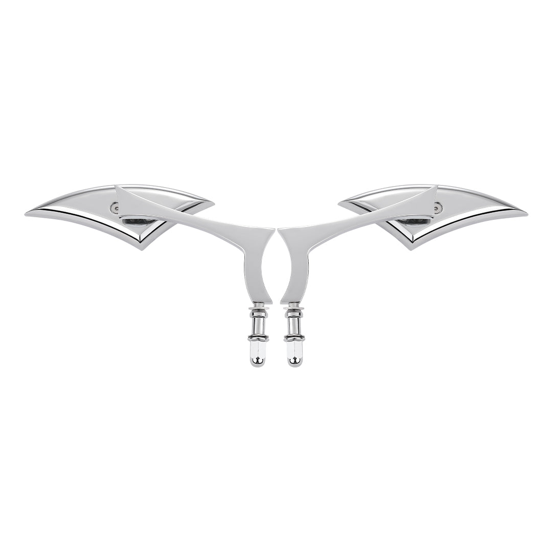 Chrome Spear Blade Mirrors for Street Glide Electra Glide Softail Dyna