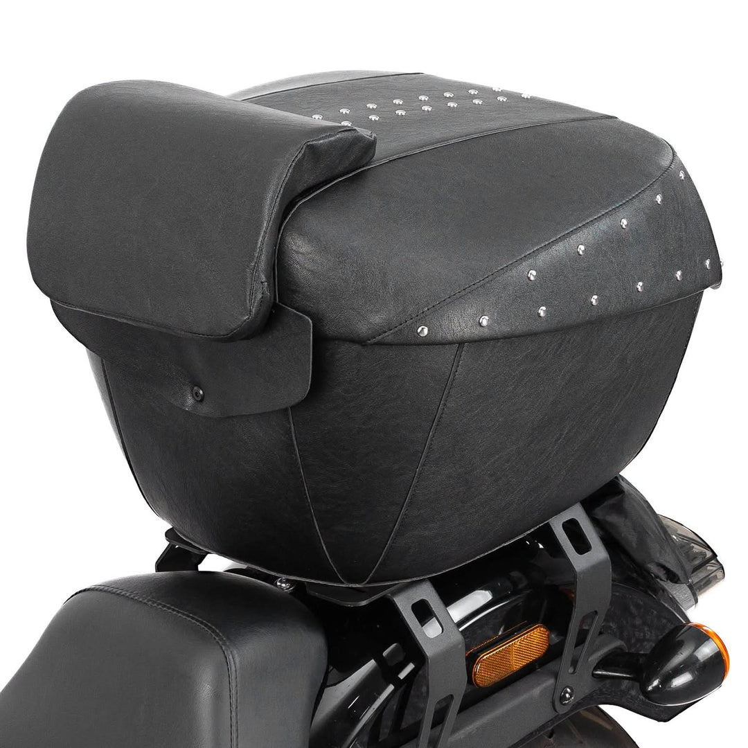 43L Waterproof Motorcycle Top Case Hard Shell with Lock - Kemimoto