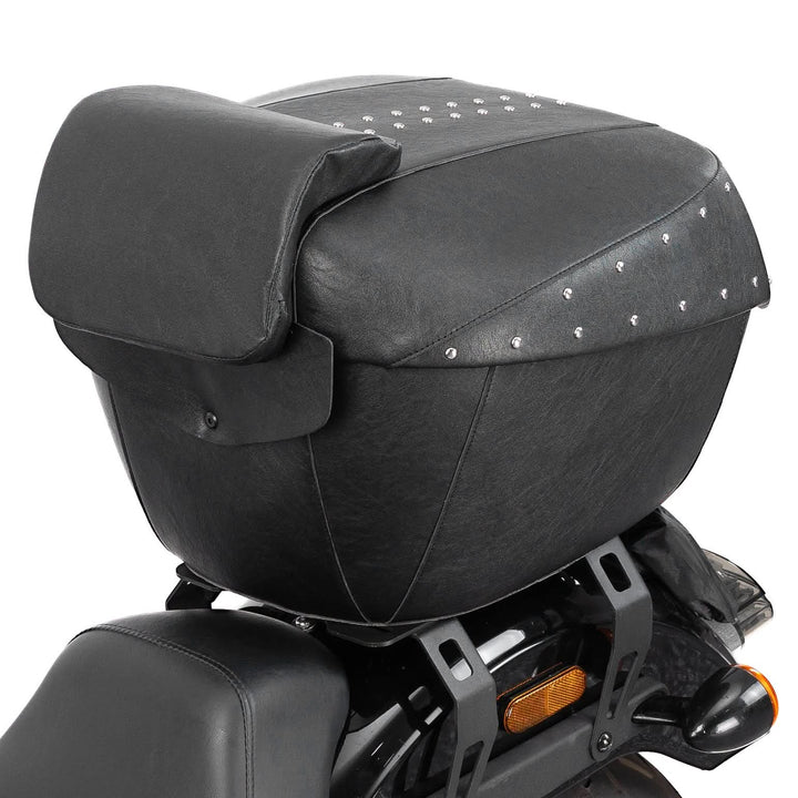 43L Waterproof Motorcycle Top Case Hard Shell with Lock - Kemimoto