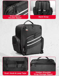 Motorcycle Sissy Bar Bag, 40LMotorcycle Luggage Rack Tail Bag - Kemimoto