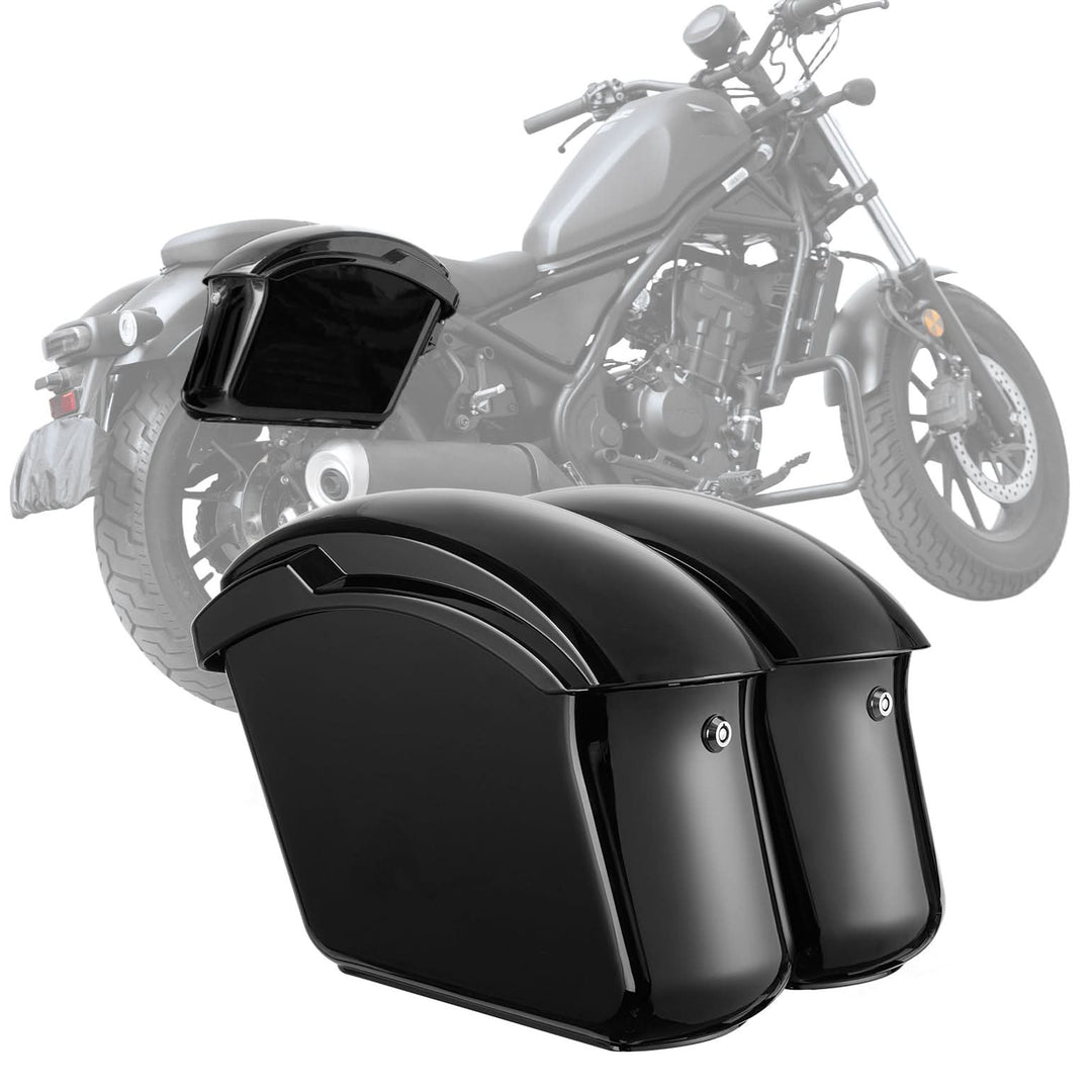 22L Hard Saddlebags with Lock, Waterproof for Cruiser & Dyna - Kemimoto