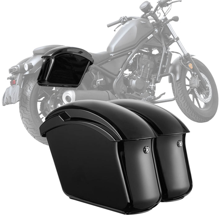 22L Hard Saddlebags with Lock, Waterproof for Cruiser & Dyna - Kemimoto