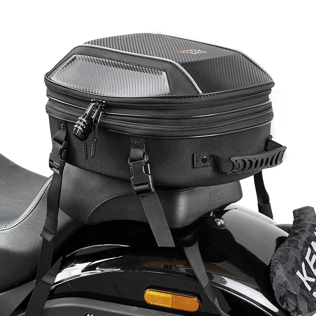 11-21L Expandable EVA Hard Shell Motorcycle Tail Bag For Touring Commuting