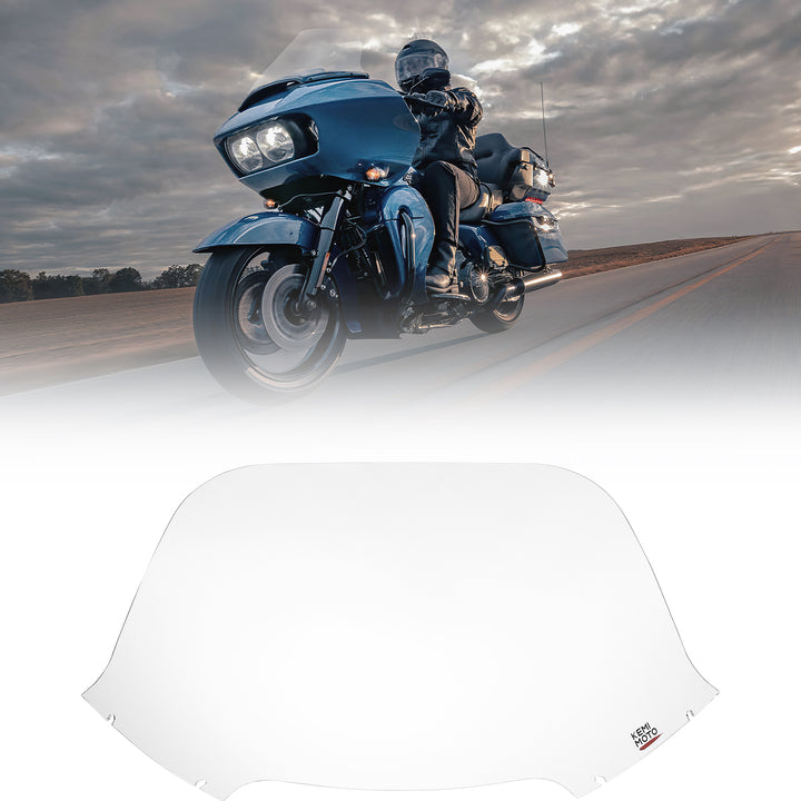 Clear 14" Windshield Windscreen Acrylic for Touring Road Glide 2015-2024 - Kemimoto