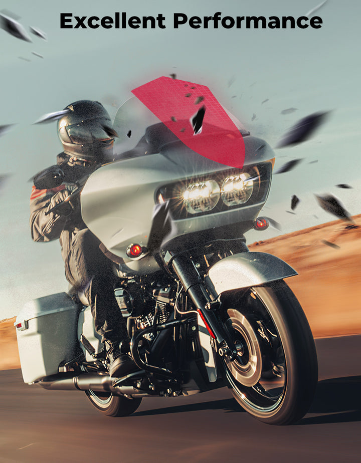Clear 14" Windshield Windscreen Acrylic for Touring Road Glide 2015-2024 - Kemimoto