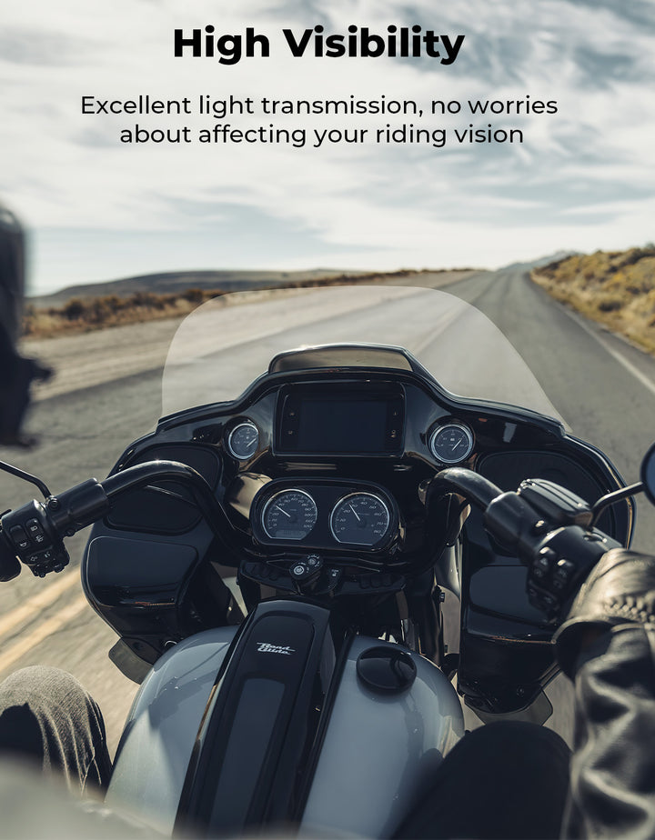 Clear 14" Windshield Windscreen Acrylic for Touring Road Glide 2015-2024 - Kemimoto