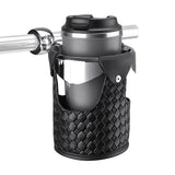 Portavasos de cuero para manillar de motocicleta aptos para Harley