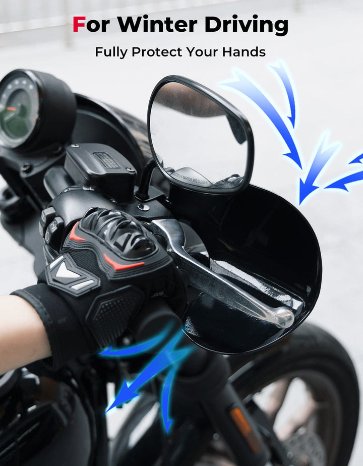 Upgraded Motorcycle Handguards 1 Pair for Softail Dyna Cruiser - Kemimoto