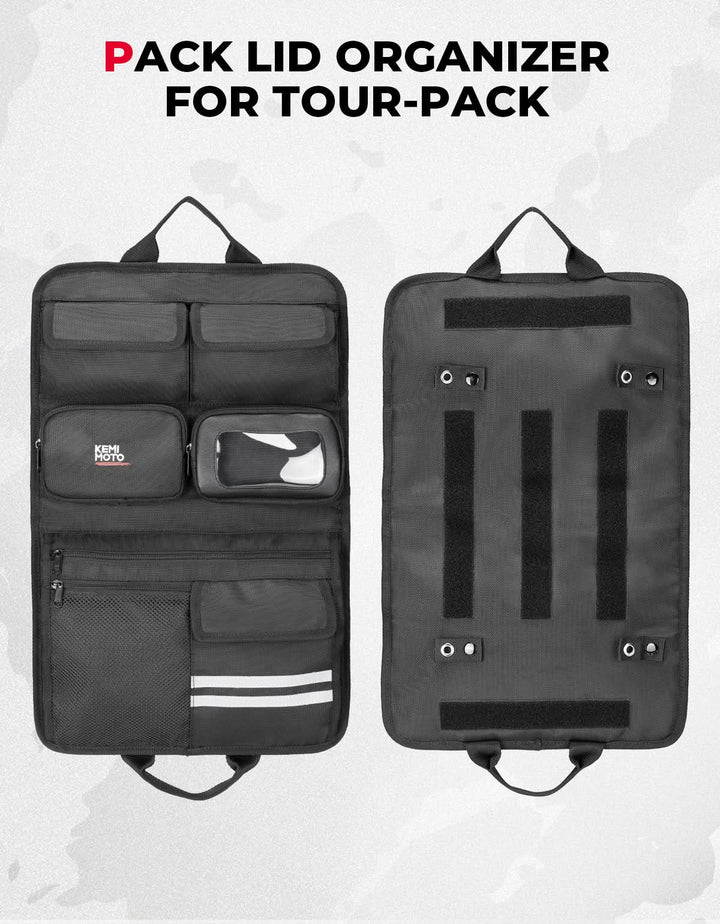 Tour Pack Lid Organizer for Road Glide Road King Street Glide Touring Model - Kemimoto