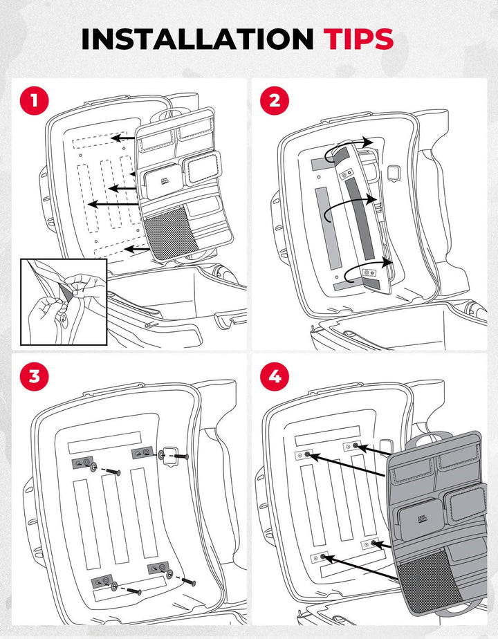 Tour Pack Lid Organizer for Road Glide Road King Street Glide Touring Model - Kemimoto