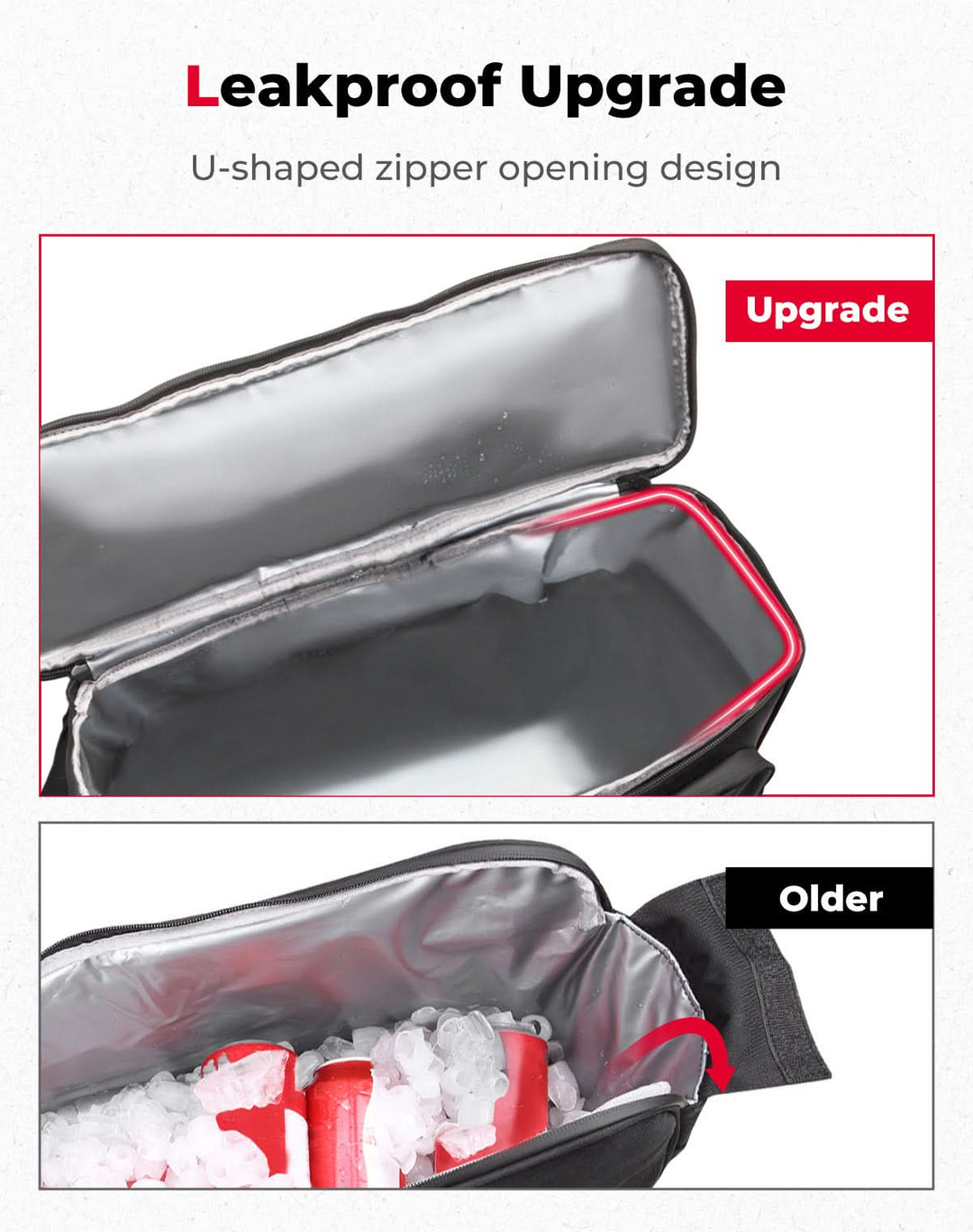 Upgrade Leakproof Saddlebag Cooler for Touring Road Glide Street Glide Road King - Kemimoto