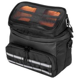 Motorcycle Handlebar Tool Bag for Cruiser Softail Dyna Sportster - Kemimoto