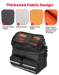 Motorcycle Handlebar Tool Bag for Cruiser Softail Dyna Sportster - Kemimoto