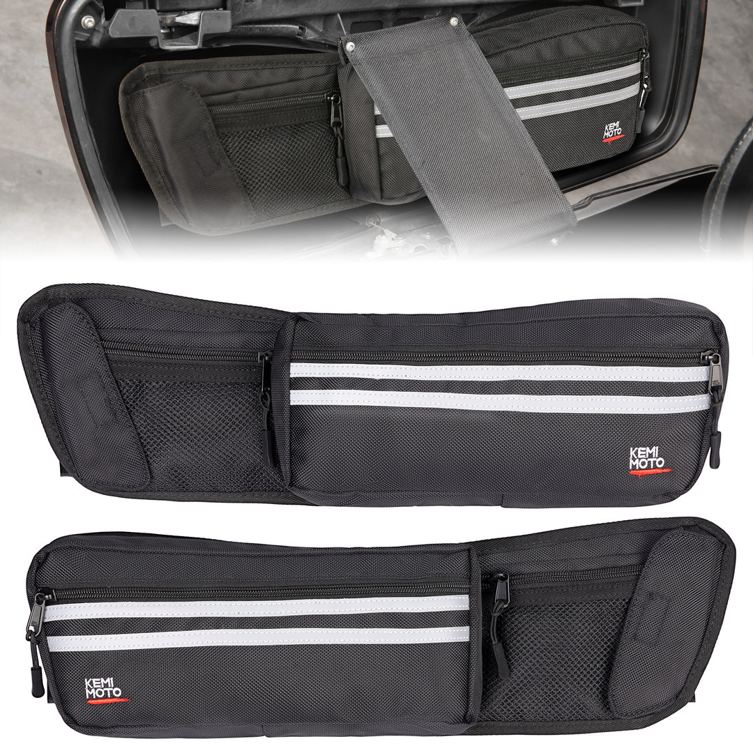 Upgraded Saddlebag Lid Organizers 2 Pack for Touring Street Glide Road King - Kemimoto