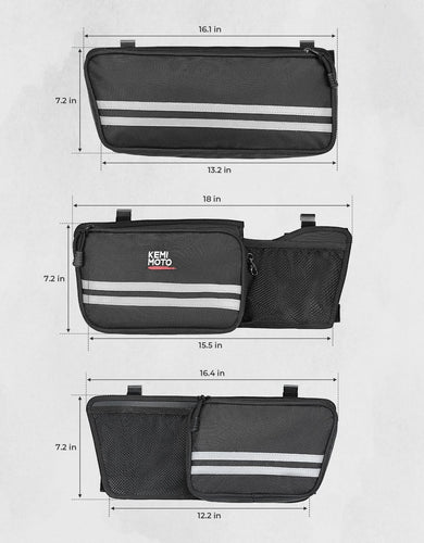 Upgraded Tour Pack Organizers with Hooks for Touring Street Glide Road King 2014-2025 - Kemimoto