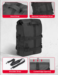 Motorcycle Sissy Bar Bag 30L Motorcycle Tail Travel Luggage Bag - Kemimoto