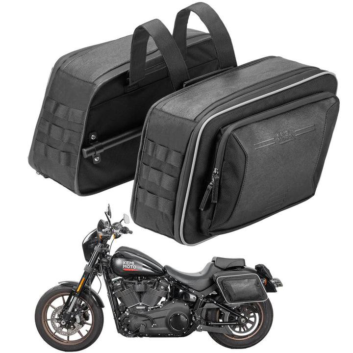 Expandable Saddlebags For Motorcycle Cruiser