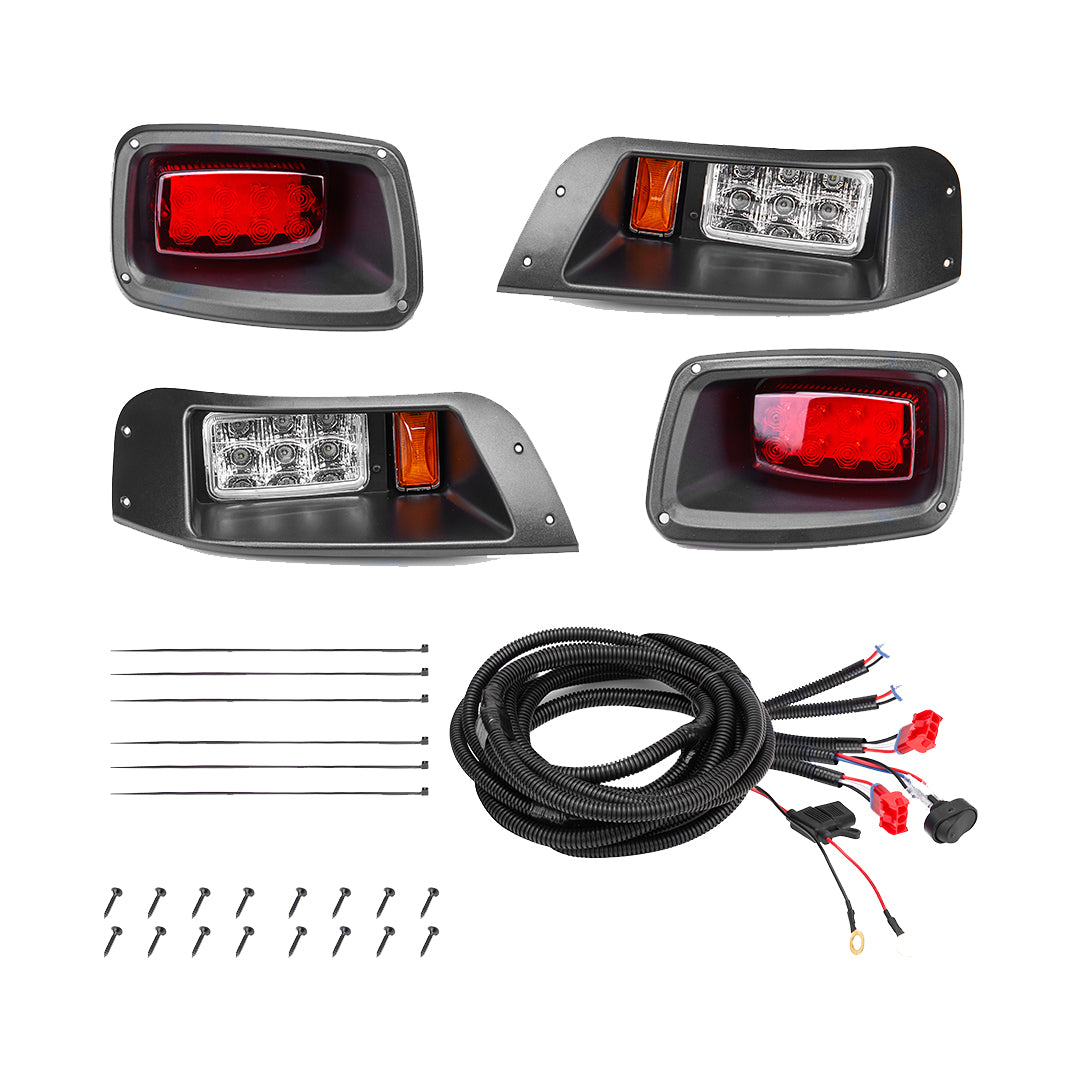 Golf Cart Headlight ＆ Tail Light Kit For EZGO TXT