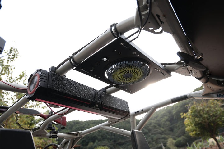 Single Overhead Fan for UTV with 34-51 inch Roof Width for Polaris Can-Am