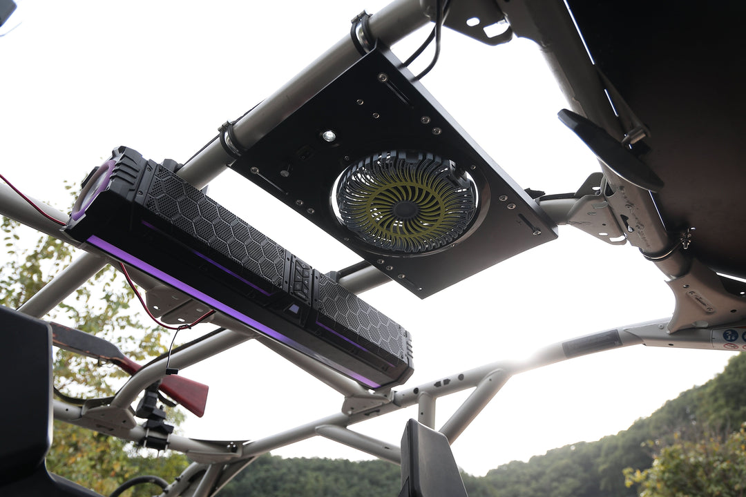 Single Overhead Fan for UTV with 34-51 inch Roof Width for Polaris Can-Am