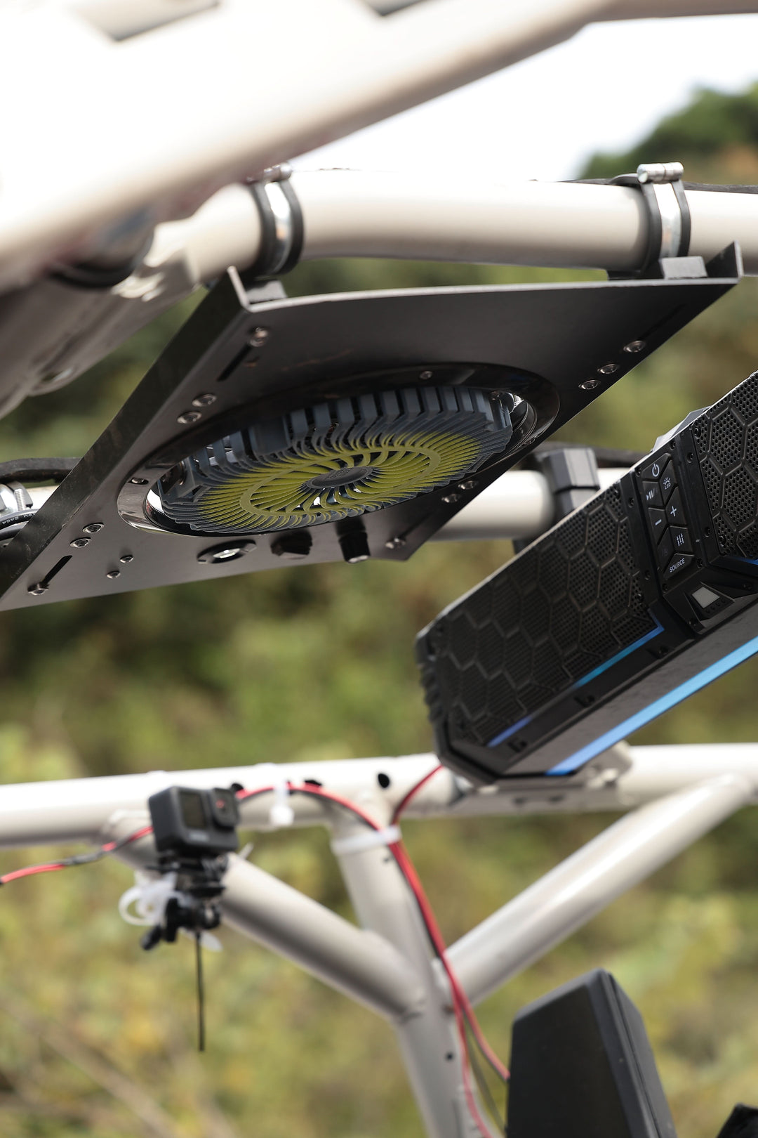 Single Overhead Fan for UTV with 34-51 inch Roof Width for Polaris Can-Am