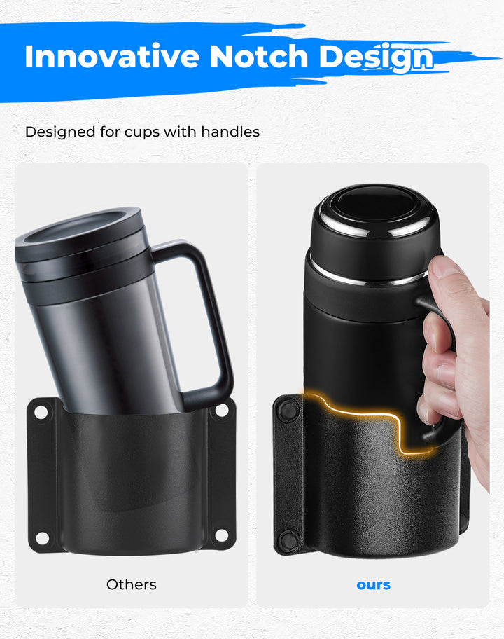 Drink Cup Holder Door Mount for Honda Pioneer 700-4/1000-5 - Kemimoto