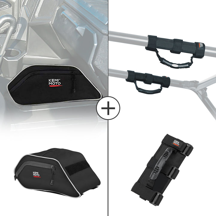 Center Seats Storage Bag & Grab Handles for Polaris General