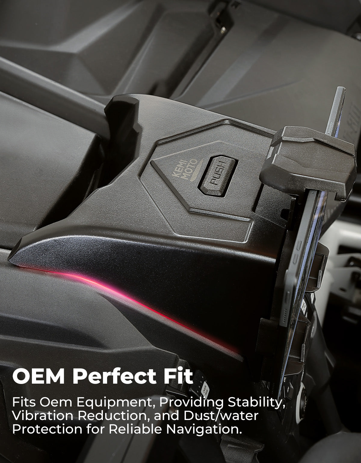 Tablet Holder With Storage Box for Can Am Maverick X3/Max - Kemimoto